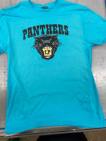 L.P.S.A. Panther logo tee - Aqua