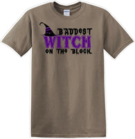 
              Baddest witch on the block - Halloween - Novelty T-shirt
            