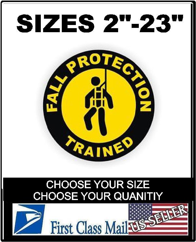 Fall Protection Certified Hard Hat Sticker, Decal Helmet Label Safety Laborer 6Y