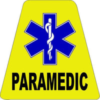 Yellow Paramedic HELMET TETS TETRAHEDRONS HELMET STICKER  EMT REFLECTIVE