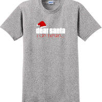 Dear Santa I can explain - Christmas Day T-Shirt -12 color choices