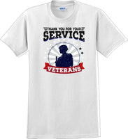 
              THANK YOU FOR YOUR SERVICE VETERANS , Veterans day Soldier USA Support T-Shirt
            