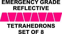 
              PINK HELMET TETS TETRAHEDRONS HELMET STICKER  EMT EMERGENCY GRADE REFLECTIVE
            