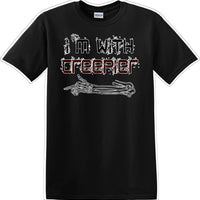 I'M WITH CREEPIER POINTING RIGHT - Halloween - Novelty T-shirt