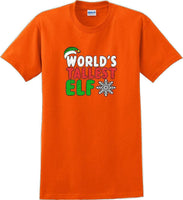 
              Worlds tallest Elf - Christmas Day T-Shirt -12 color choices
            