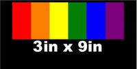 
              3X9 Gay Pride Rainbow Flag Car Vinyl Decal Outdoor Window Car Sticker LGBT, PR1
            