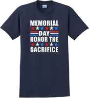 
              MEMORIAL DAY HONOR THE SACRIFICE , Veterans day Soldier USA Support T-Shirt
            