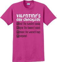
              Valentine's Day Checklist  - Valentine's Day Shirts - V-Day shirts
            