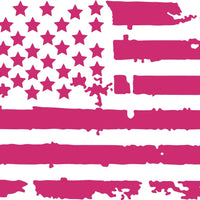 Dodge RAM Back Window Distressed American Flag Decal 2009-2018