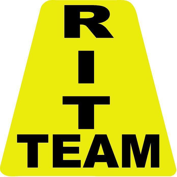 RIT Team HELMET TETS TETRAHEDRONS HELMET STICKER  EMT REFLECTIVE