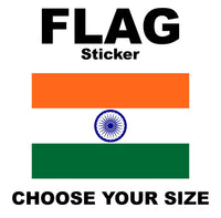 
              National Flag of India Tiraṅgā, STICKER, DECAL, 5 YR VINYL
            