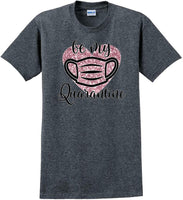 
              Be My Quarantine Heart PInk Glitter- Valentine's Day Shirts - V-Day shirts
            