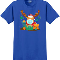 Christmas 2020 Quarantine Funny Cute Rudolph Reindeer Mask Premium 8 x-mas shirt