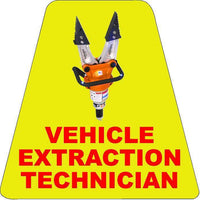 Vehicle Extrication Tech HELMET TETS TETRAHEDRONS HELMET STICKER  EMT REFLECTIVE