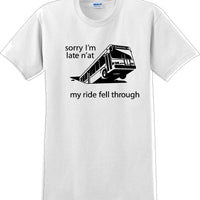 Pittsburgh Bus in Sinkhole, dahntahn n'at funny T-Shirt
