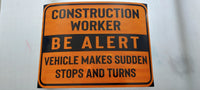 
              Construction HD vehicle magnet for steel Body Hi-Vis Reflective Orange BE Alert
            