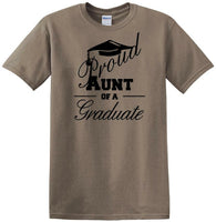 
              Graduation - PROUD AUNT of a Graduate - shirt - short sleeved T-shirt
            