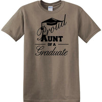 Graduation - PROUD AUNT of a Graduate - shirt - short sleeved T-shirt