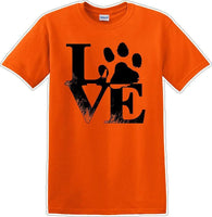 
              Love dog paw print - Dog- Novelty T-shirt
            