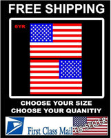 
              RIGHT & LEFT American Flag USA mirrored Vinyl Decals Boat truck car/sticker 3m
            