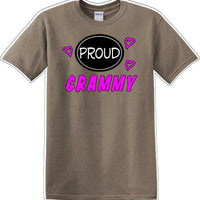 Proud Grammy heart shirt - Gram, Grammy, Grandma - Novelty T-shirt