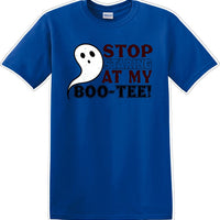 STOP STARING AT MY BOO-TEE - Halloween - Novelty T-shirt