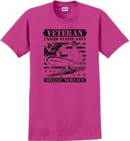 
              UNITED STATES NAVY SILENT SERVICE, Veterans day Soldier USA Support T-Shirt
            