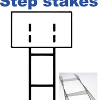 (50 Pack) Yard Sign H-Stakes 10" x 30" for Lawn Signs Standard duty