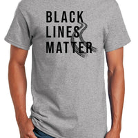 Black Lines Matter T-Shirt SPORT GRAY, Car Guy Gift, Car Enthusiast, Burnout Car