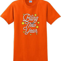 Bling in the New Year with stars T-Shirt - New Years Shirt - 12 color choices