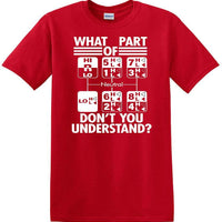 Gear Shift Language - Funny shirt - short sleeved T-shirt