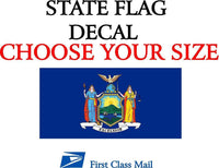 
              NEW YORK STATE FLAG, STICKER, DECAL, 5YR VINYL State Flag of New York
            