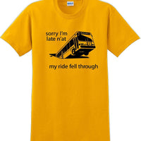 Pittsburgh Bus in Sinkhole, dahntahn n'at funny T-Shirt
