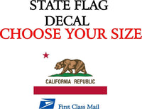 
              CALIFORNIA STATE FLAG, STICKER, DECAL, State flag of california  5 YR VINYL
            