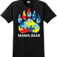 Autism Awareness Mama Bear T-Shirt - JC