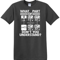 Gear Shift Language - Funny shirt - short sleeved T-shirt