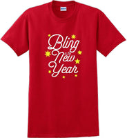 
              Bling in the New Year with stars T-Shirt - New Years Shirt - 12 color choices
            