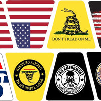 American Patriotic Pack USA HELMET TETS TETRAHEDRON Assorted STICKERS REFLECTIVE