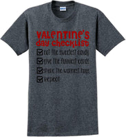 
              Valentine's Day Checklist  - Valentine's Day Shirts - V-Day shirts
            
