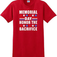 MEMORIAL DAY HONOR THE SACRIFICE , Veterans day Soldier USA Support T-Shirt