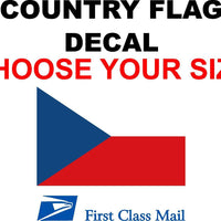 CECH REPUBLIC COUNTRY FLAG, STICKER, DECAL, 5YR VINYL, STATE FLAG