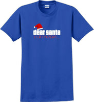 
              Dear Santa I can explain - Christmas Day T-Shirt -12 color choices
            