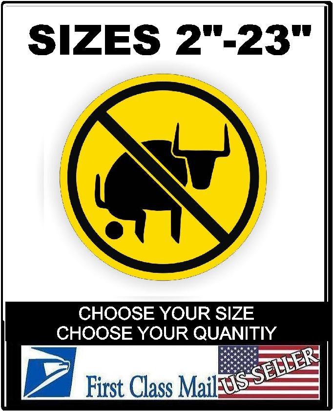 No Bull$hit Hard Hat Sticker / Helmet Decal Label Bull Funny Sarcastic Crap