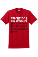 
              Valentine's Day Checklist  - Valentine's Day Shirts - V-Day shirts
            