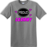 Proud Grammy heart shirt - Gram, Grammy, Grandma - Novelty T-shirt
