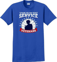 
              THANK YOU FOR YOUR SERVICE VETERANS , Veterans day Soldier USA Support T-Shirt
            