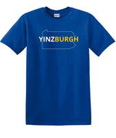 
              YINZBURGH Pittsburgh, PENNSYLVANIA short sleeved shirt  YBS1
            