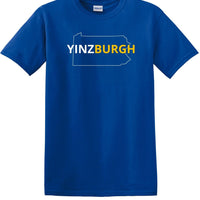 YINZBURGH Pittsburgh, PENNSYLVANIA short sleeved shirt  YBS1