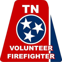 
              TENNESSEE Volunteer FireFighter HELMET TETS TETRAHEDRONS STICKER REFLECTIVE
            