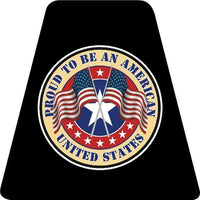 PROUD PATRIOTIC AMERICAN  HELMET TETS TETRAHEDRONS STICKER COLOR REFLECTIVE